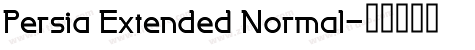 Persia Extended Normal字体转换